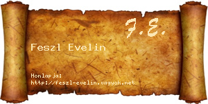 Feszl Evelin névjegykártya